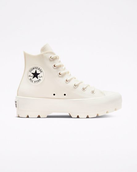 Dámské Boty Na Platformy Converse Chuck Taylor All Star Lugged Rubber Vysoké Béžový Černé | CZ NWLX37